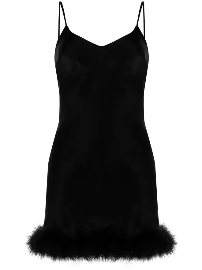 Gilda & Pearl Gilda & Pearl Kitty フェザートリム スリップドレスの商品画像