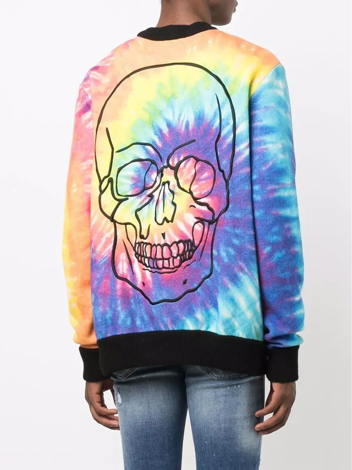 Philipp Plein スカル タイダイ スウェットシャツ - 画像4