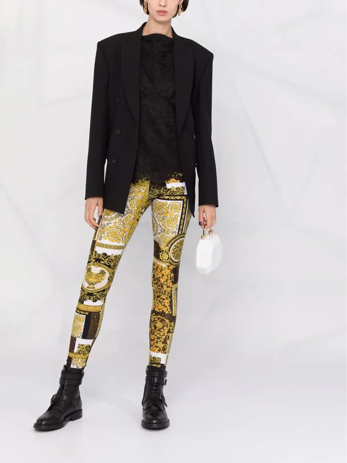 Philipp Plein lace-patterned sleeveless blouse - Black - 画像2