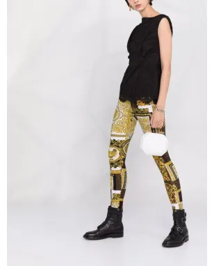 Philipp Plein lace-patterned sleeveless blouse - Black - サムネイル4