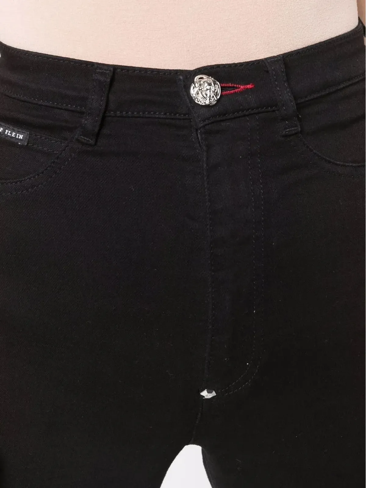 Philipp Plein スーパーハイウエストジーンズ - 画像5