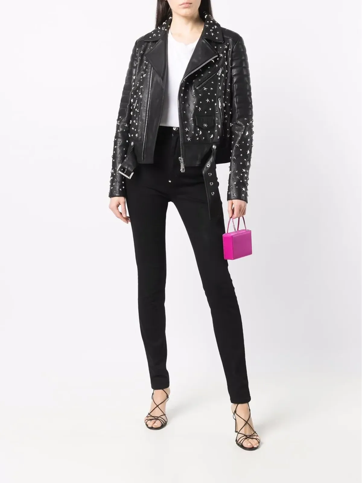Philipp Plein スーパーハイウエストジーンズ - 画像2