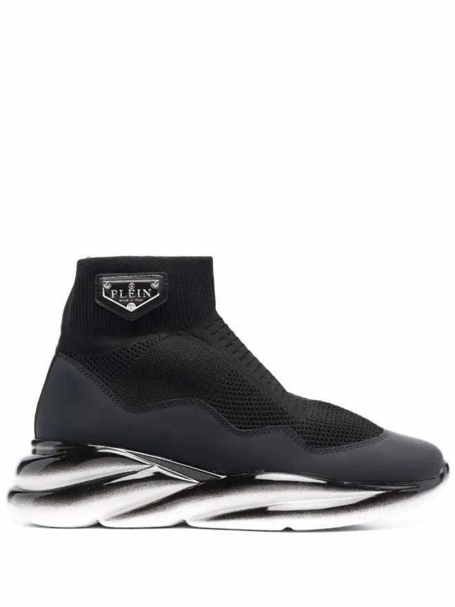 Philipp Plein Philipp Plein Skywalker sock sneakers - Blackの商品画像