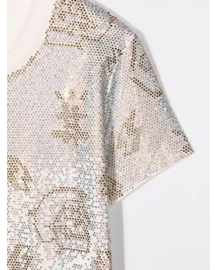 Philipp Plein Junior ラインストーン装飾のTシャツドレス - サムネイル3