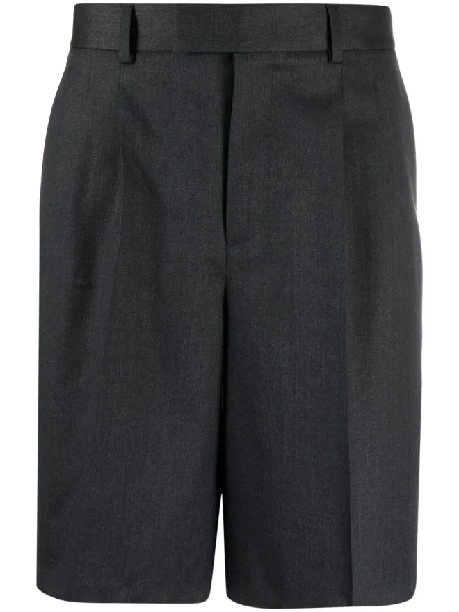 Valentino Garavani Valentino Garavani ストライプディテール膝丈ショーツ（グレー）の商品画像