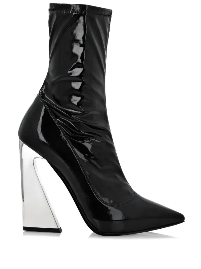 Philipp Plein Philipp Plein Naplak pointed boots - Blackの商品画像