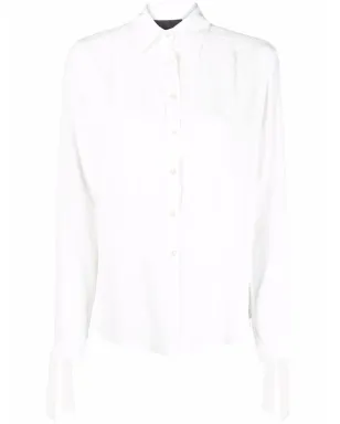 Philipp Plein ボタンダウン シルクシャツ - White - サムネイル1