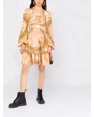 Philipp Plein ニューバロック柄の長袖ミニドレス - サムネイル2