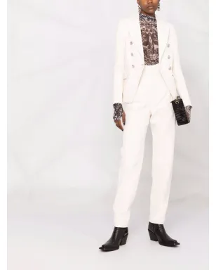 Philipp Plein ハイウエストレザーパンツ - サムネイル3