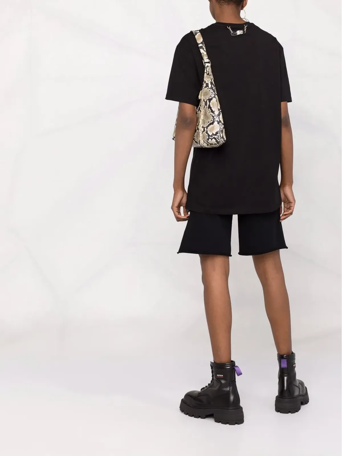 Philipp Plein スカル装飾付きラウンドネックTシャツ - 画像4
