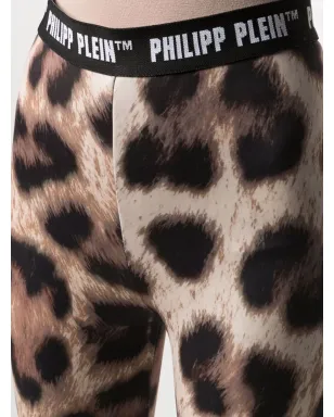 Philipp Plein レオパードプリント バイカーレギンス - サムネイル5