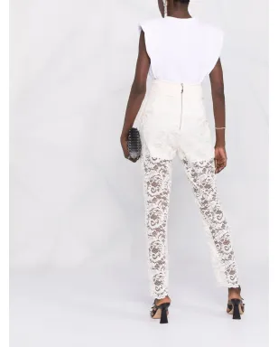 Philipp Plein ストレートレッグ レースパンツ - サムネイル4