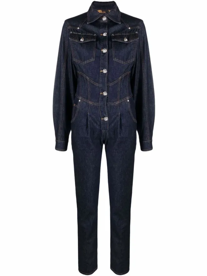 Philipp Plein Philipp Plein デニムジャンプスーツの商品画像