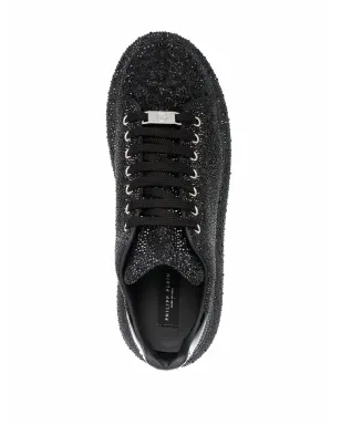 Philipp Plein ランナー クリスタル装飾スニーカー（ブラック） - サムネイル4