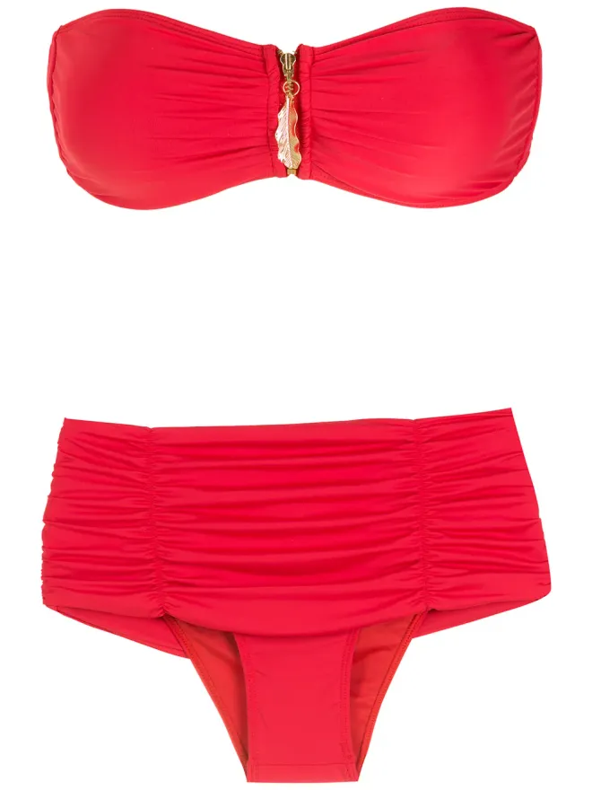 Brigitte Brigitte リーフディテール ビキニセット - レッドの商品画像