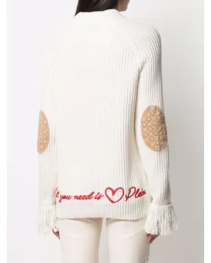 Philipp Plein Love Plein リブ編みジャンパー - サムネイル4