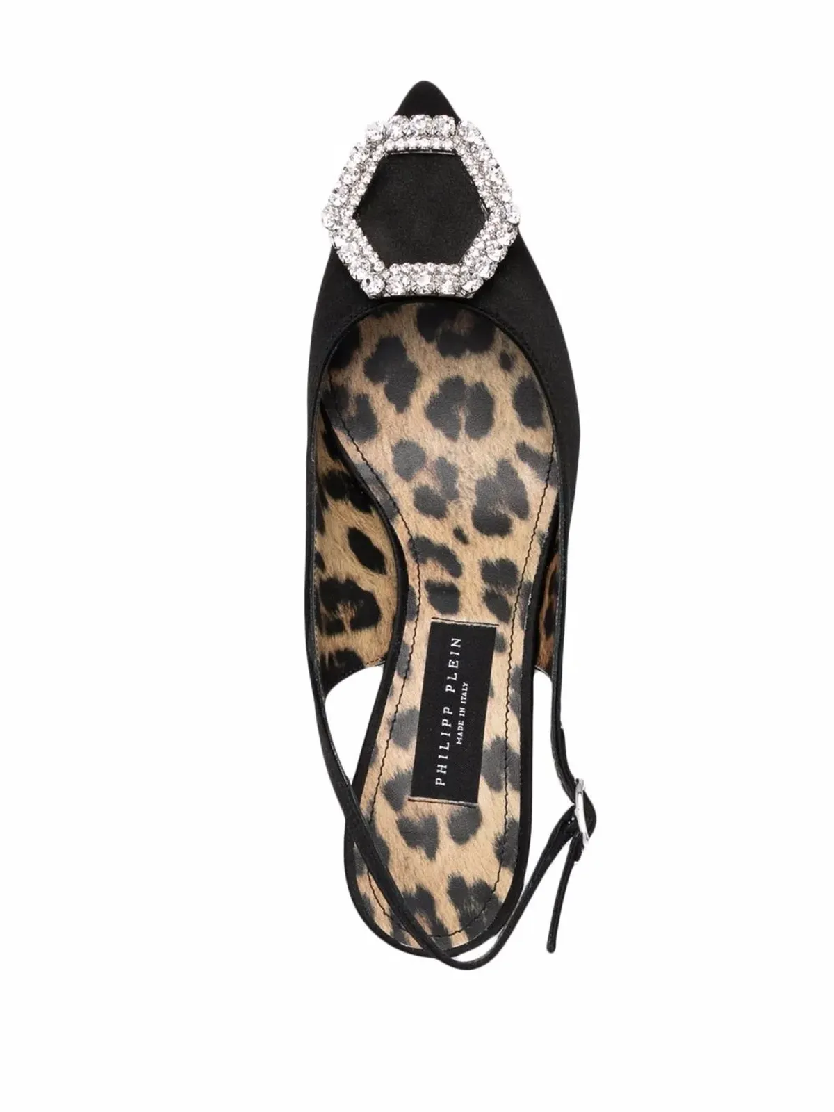 Philipp Plein クリスタルヘキサゴン ポインテッドパンプス - 画像4