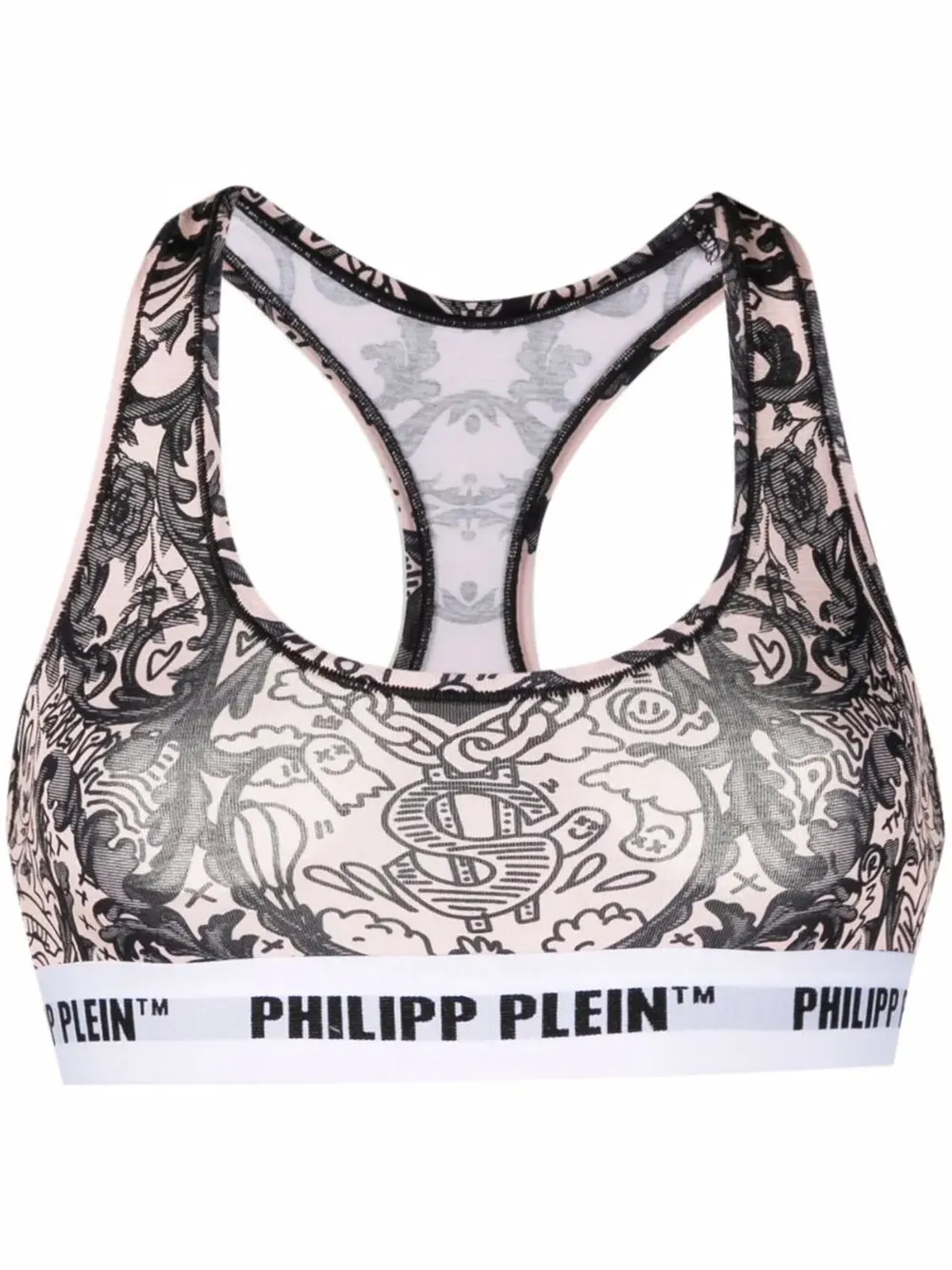 Philipp Plein バロック柄ブラ - 画像1