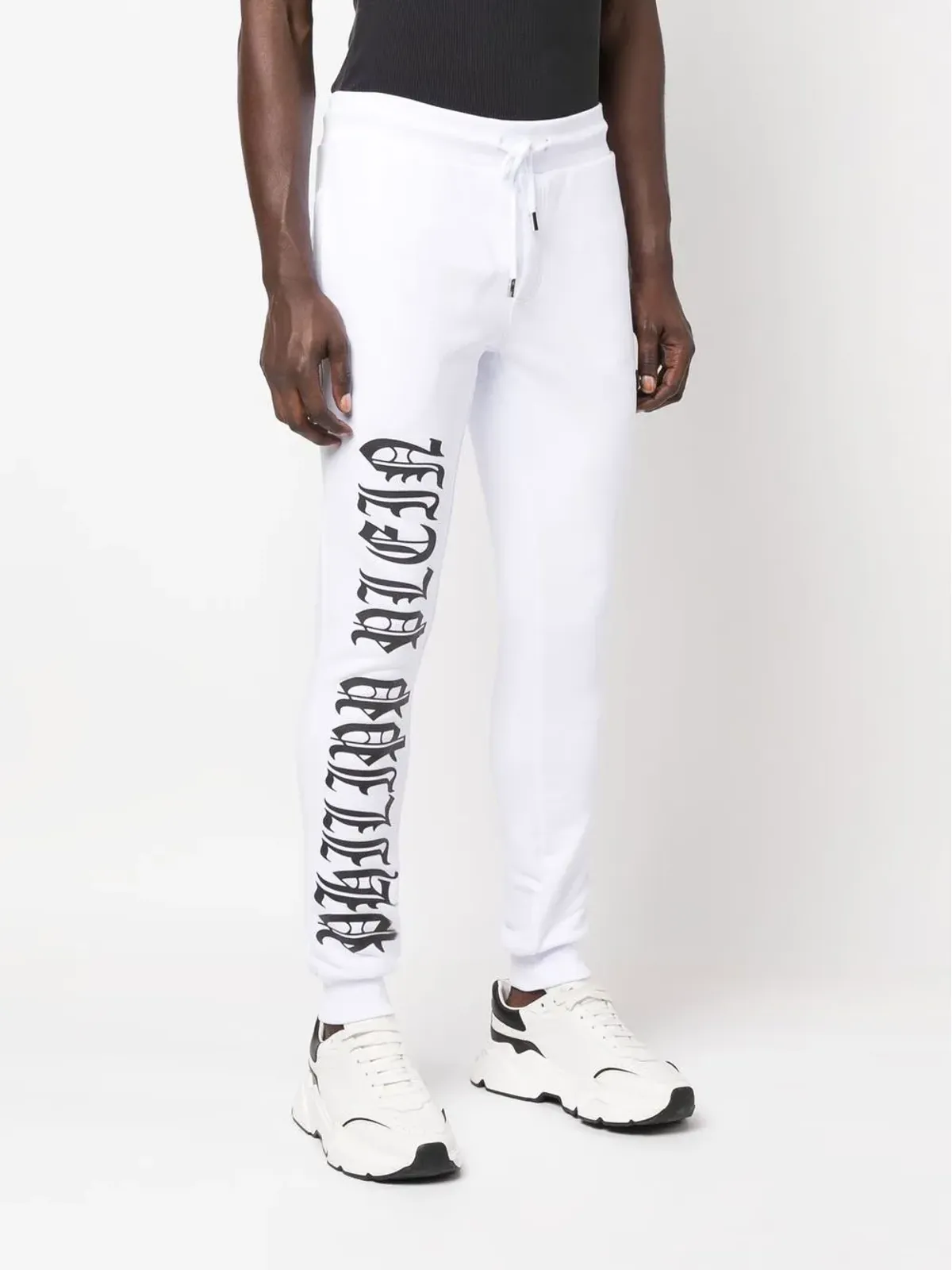 Philipp Plein ゴシックプレイン コットン トラックパンツ - ホワイト - 画像3