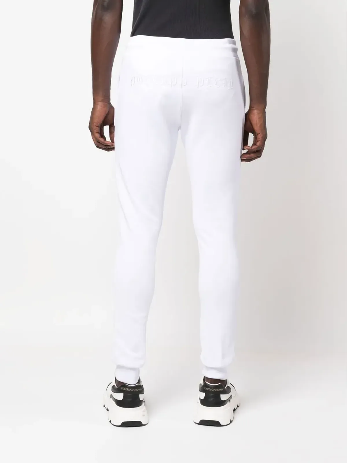 Philipp Plein ゴシックプレイン コットン トラックパンツ - ホワイト - 画像4