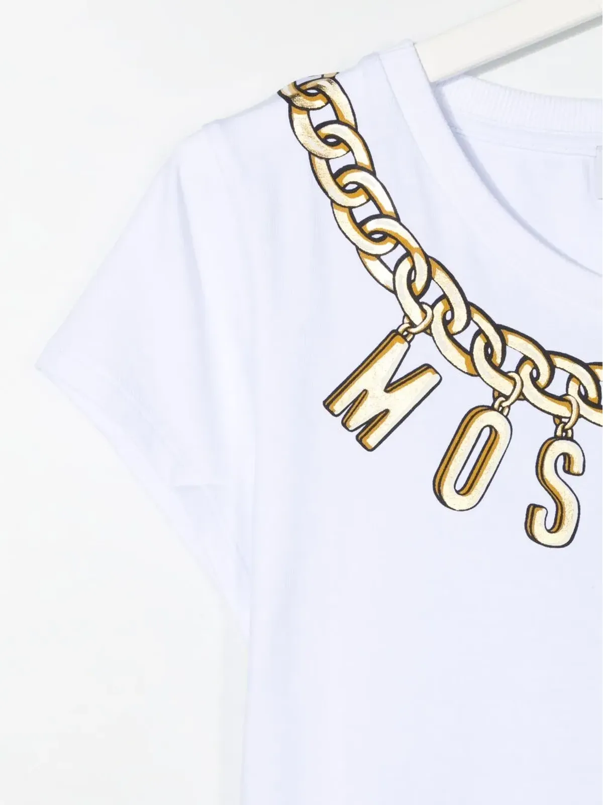 Moschino Kids ロゴチェーンTシャツ - 画像3