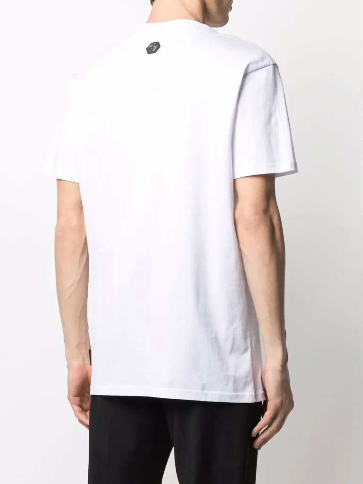 Philipp Plein スローガンプリント コットン Tシャツ ホワイト - 画像4