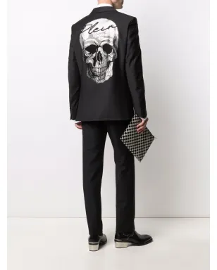 Philipp Plein クリスタルスカル シングルブレストブレザー - サムネイル2
