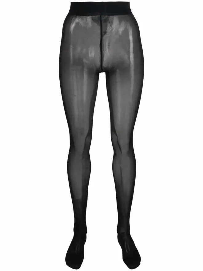 Philipp Plein Philipp Plein ストライプロゴ入りタイツ - ブラックの商品画像