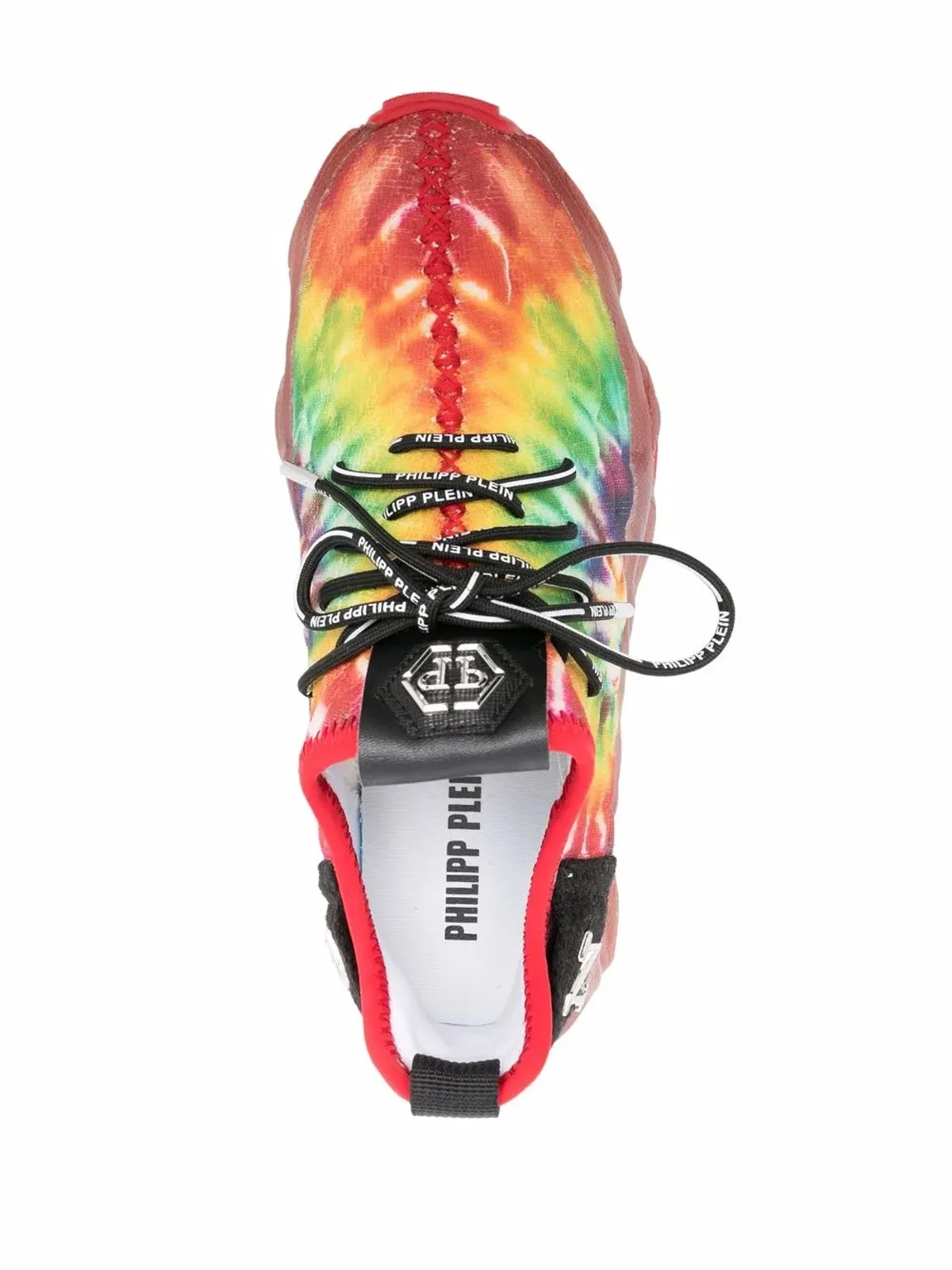 Philipp Plein ティーダイ ランナー ハイパー $ホック スニーカー - レッド - 画像4