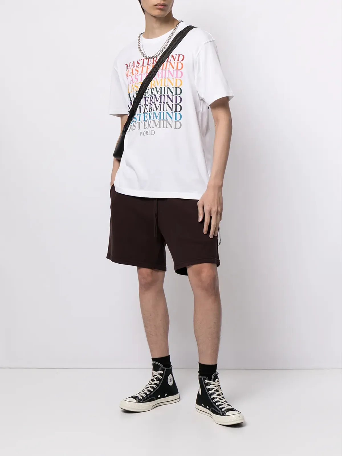Mastermind World スカルロゴプリント コットンTシャツ - ホワイト - 画像2