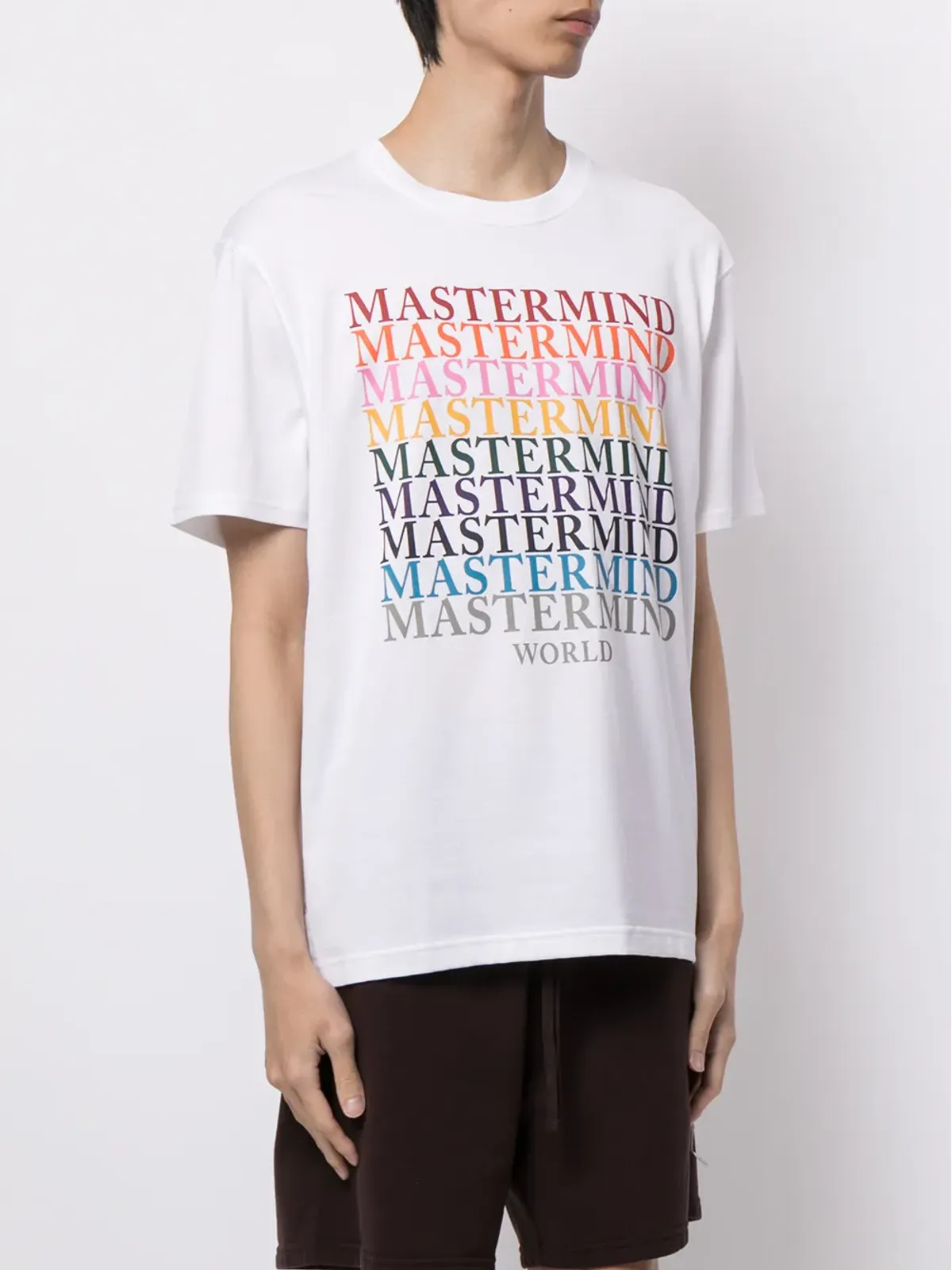 Mastermind World スカルロゴプリント コットンTシャツ - ホワイト - 画像3
