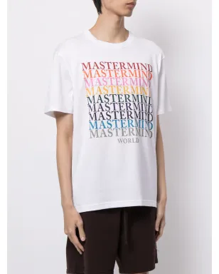 Mastermind World スカルロゴプリント コットンTシャツ - ホワイト - サムネイル3