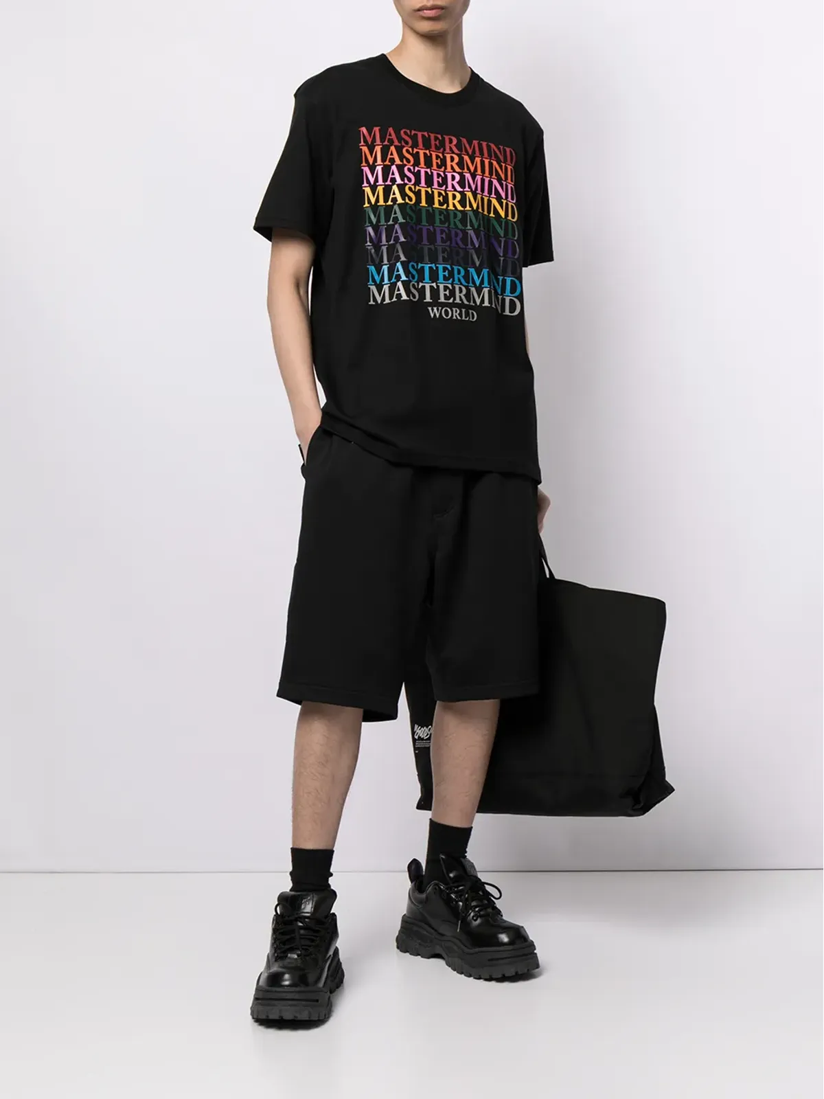 Mastermind World マルチロゴプリントTシャツ - 画像2