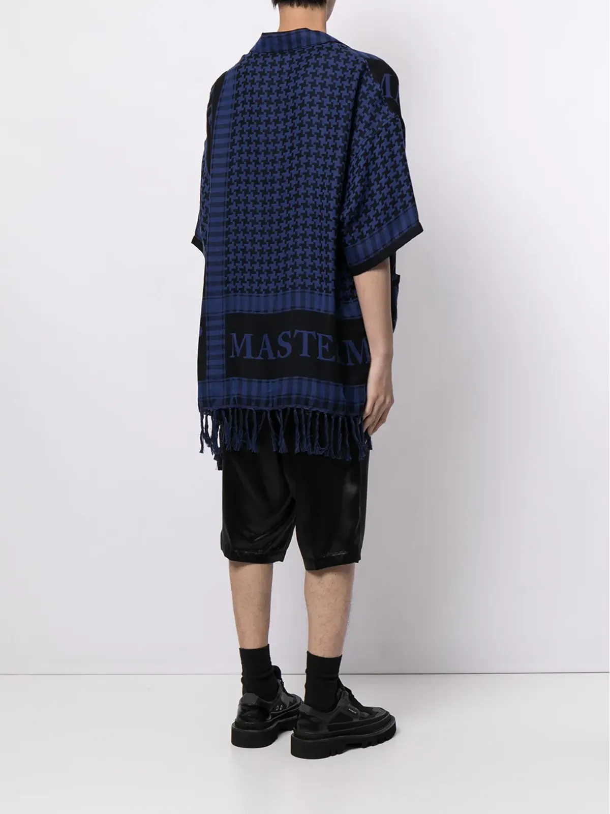 Mastermind World 幾何学ロゴプリント綿シャツ - 画像4