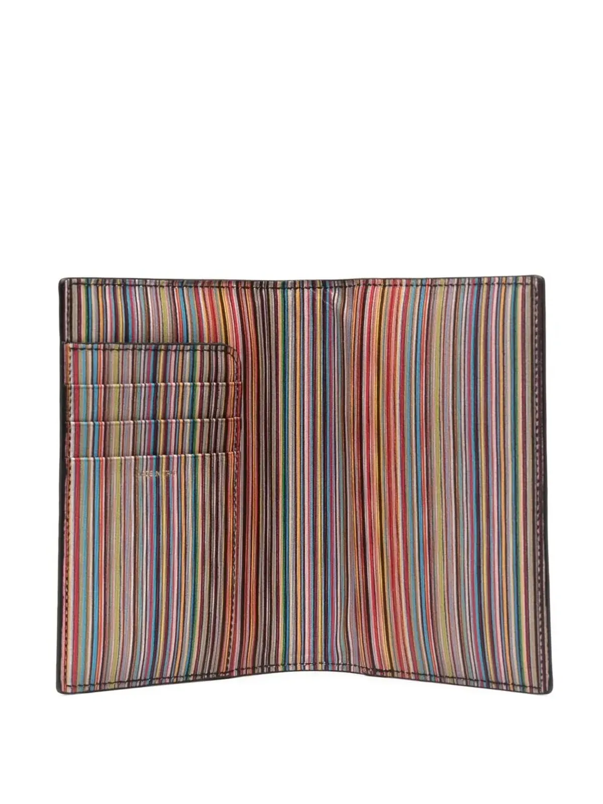 Paul Smith アーティストストライププリント レザーカードホルダー - ブラック - 画像3