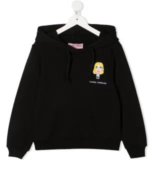 Chiara Ferragni Kids ドール刺繍入りコットンフーディー - サムネイル1