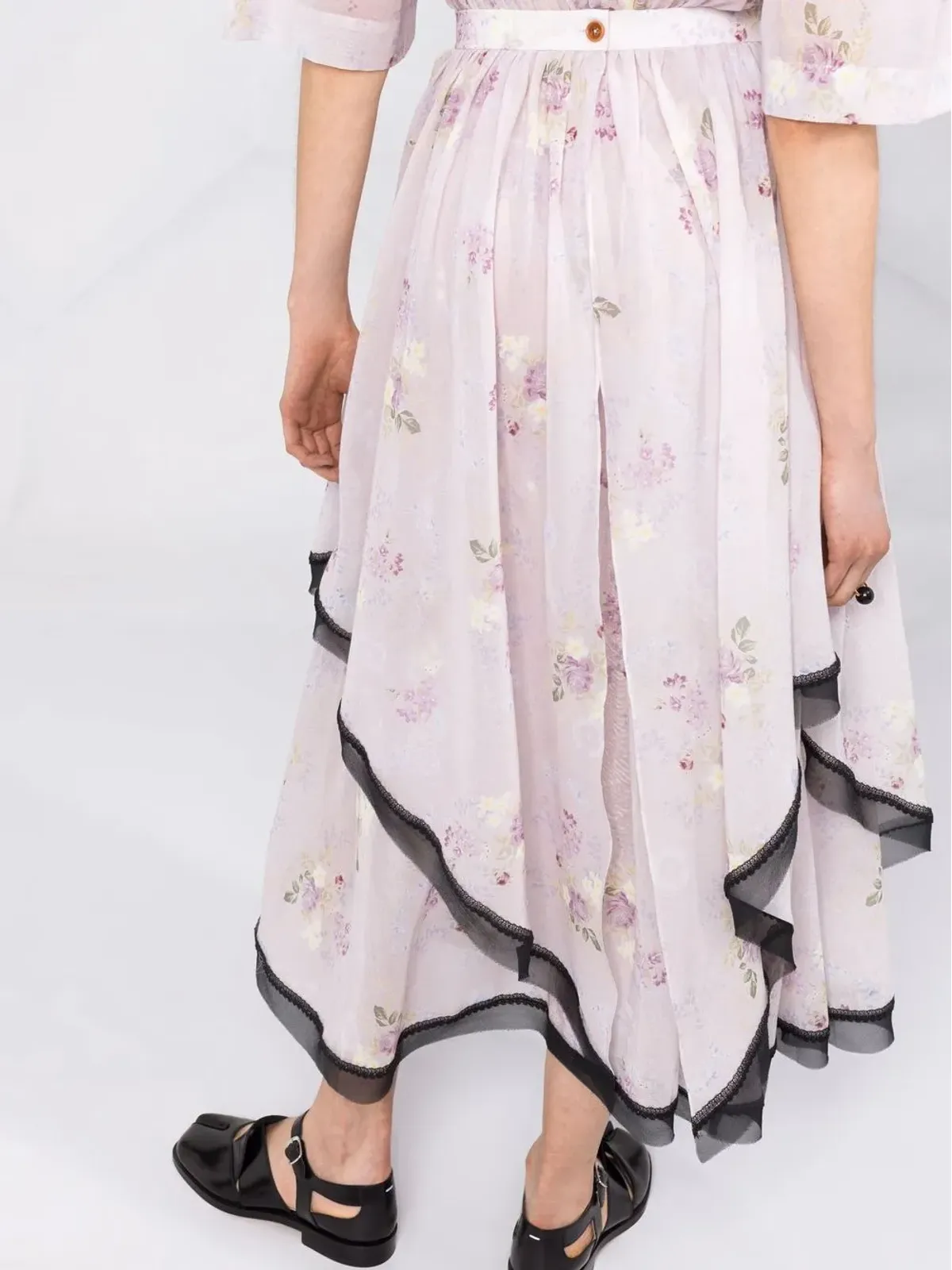 Ulyana Sergeenko 花柄プリント マキシドレス - 画像3