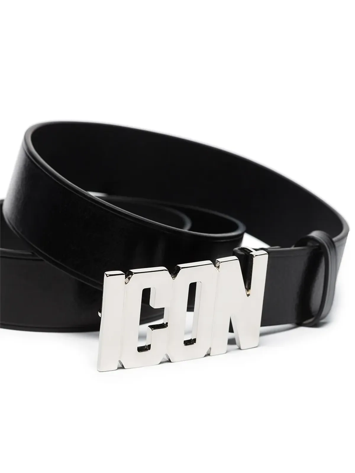 DSQUARED2 Icon plaque buckle belt - Black - 画像3