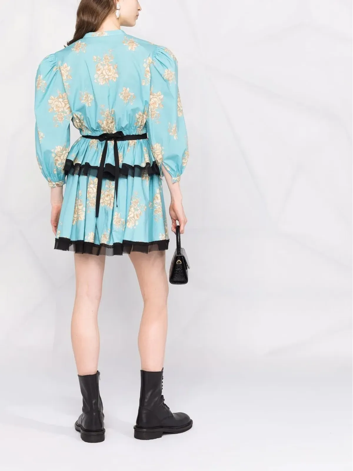 Ulyana Sergeenko 花柄プリント ボタンアップ ブラウス - 画像4