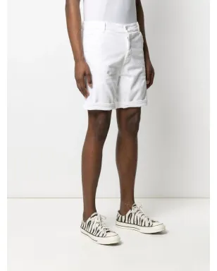 DONDUP distressed-effect cotton shorts - White - サムネイル3