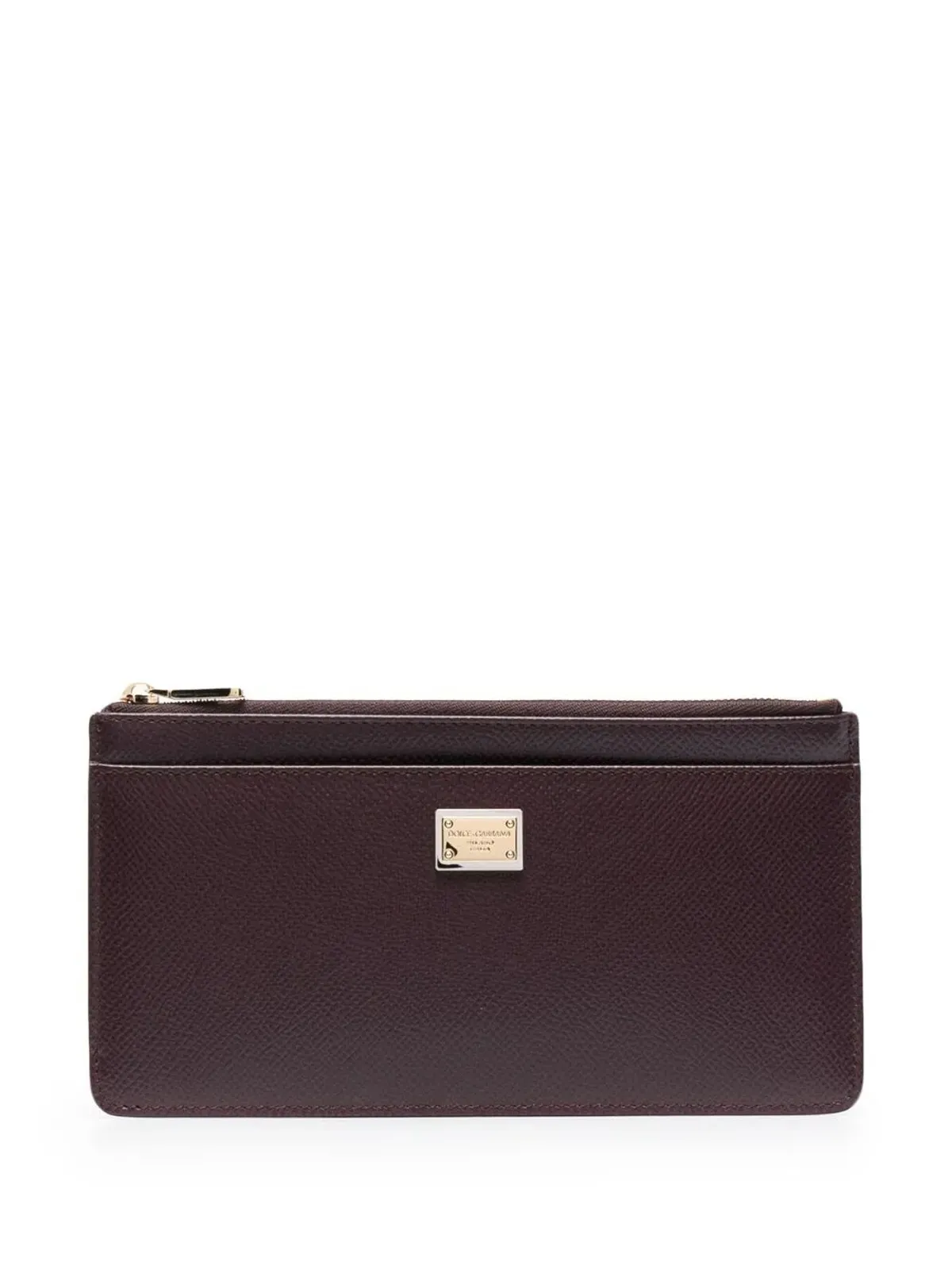 Dolce & Gabbana logo-tag zip-up card holder - Red - 画像1