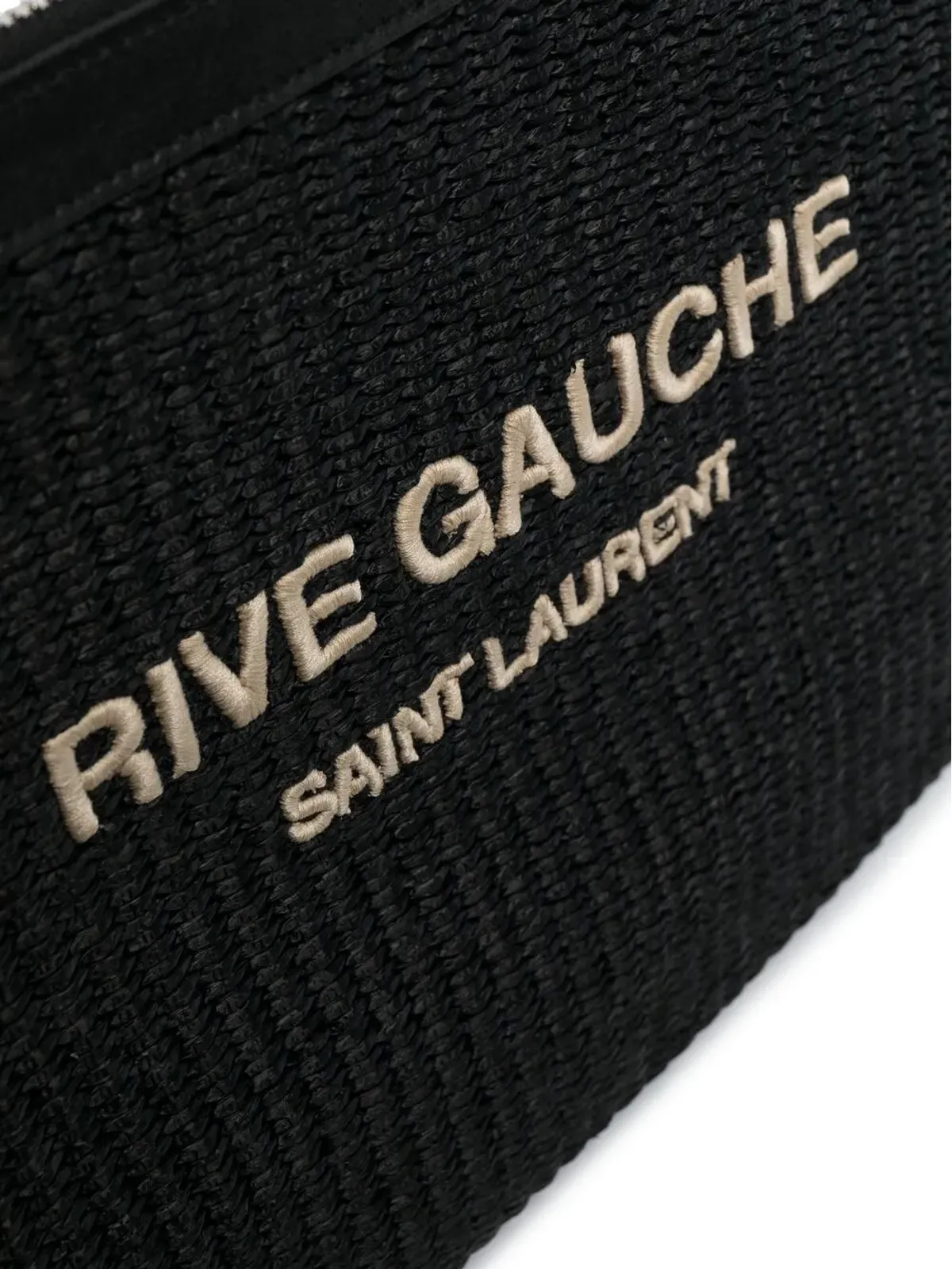 Saint Laurent ラフィア クラッチバッグ - 画像4