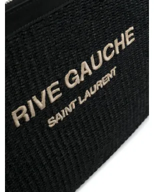 Saint Laurent ラフィア クラッチバッグ - サムネイル4