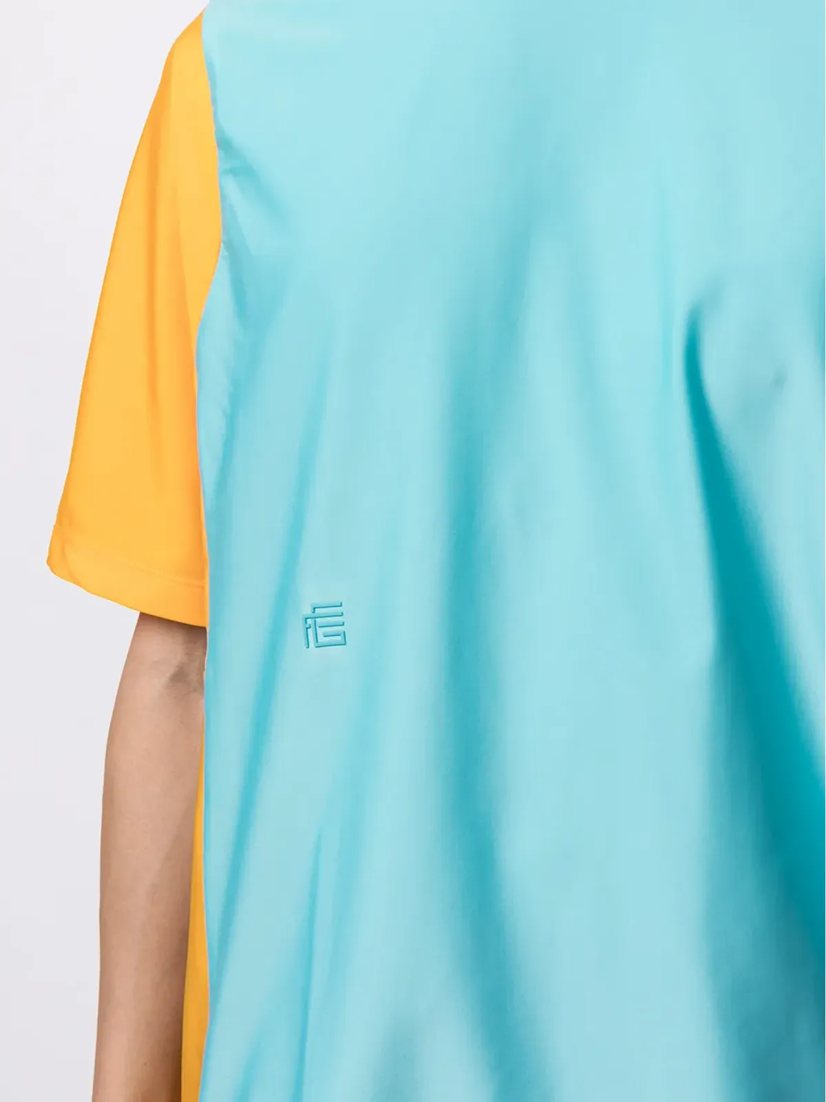 Fumito Ganryu カラーブロック クルーネック Tシャツ - 画像5