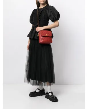 CHANEL Pre-Owned 1992年 CC ダイヤモンドキルティング ショルダーバッグ - レッド - サムネイル2