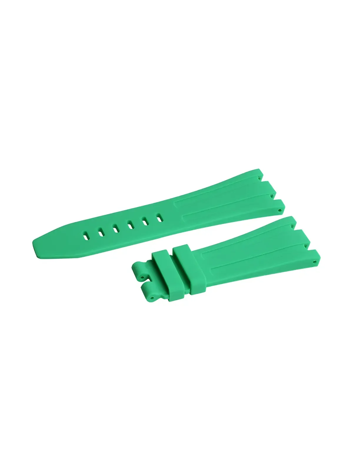 Horus Watch Straps オーデマ ピゲ ロイヤル オーク オフショア対応 グリーン ラバー製ストラップ - 画像2