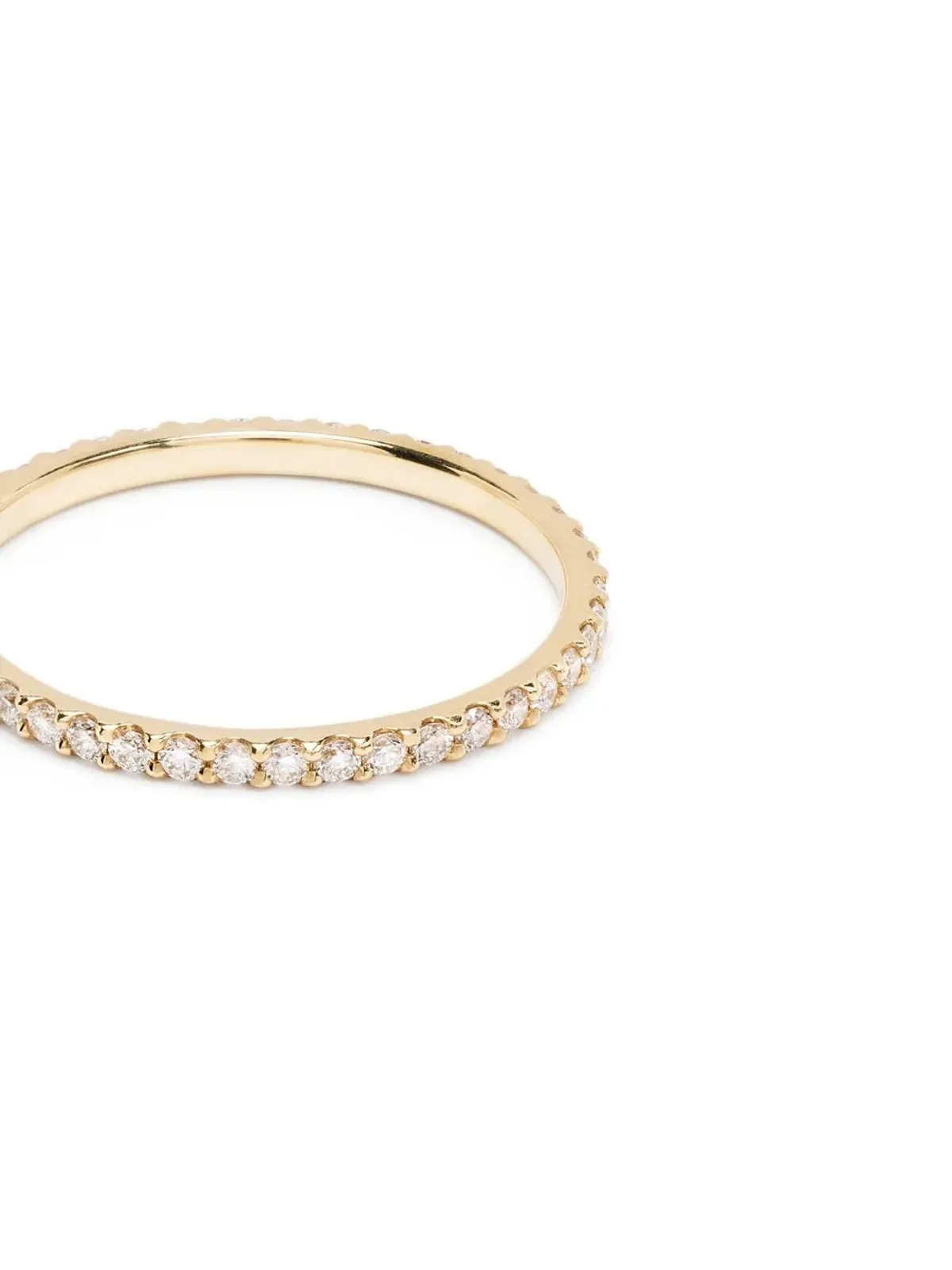 We by WHITEbIRD 18K イエローゴールド ダイヤモンド細帯リング - 画像4