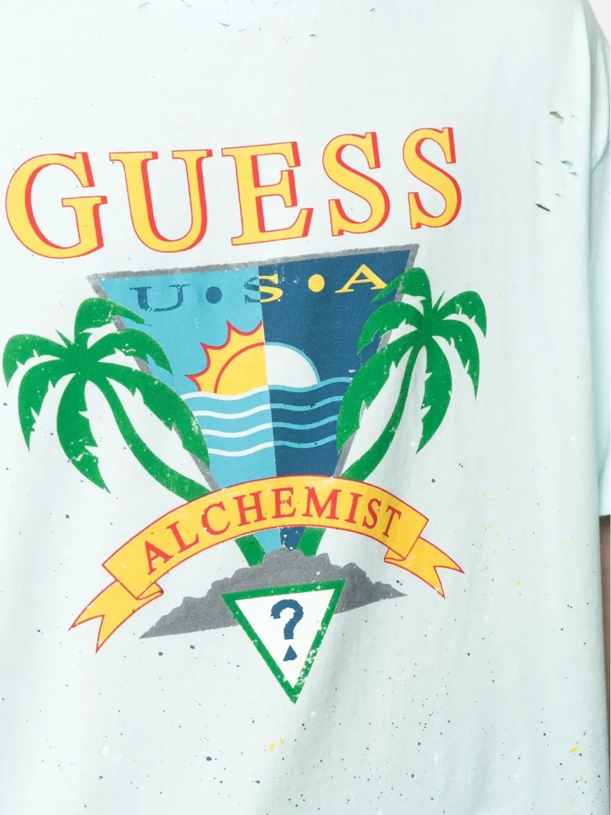 Alchemist ロゴプリント ダメージ加工風Tシャツ - 画像5