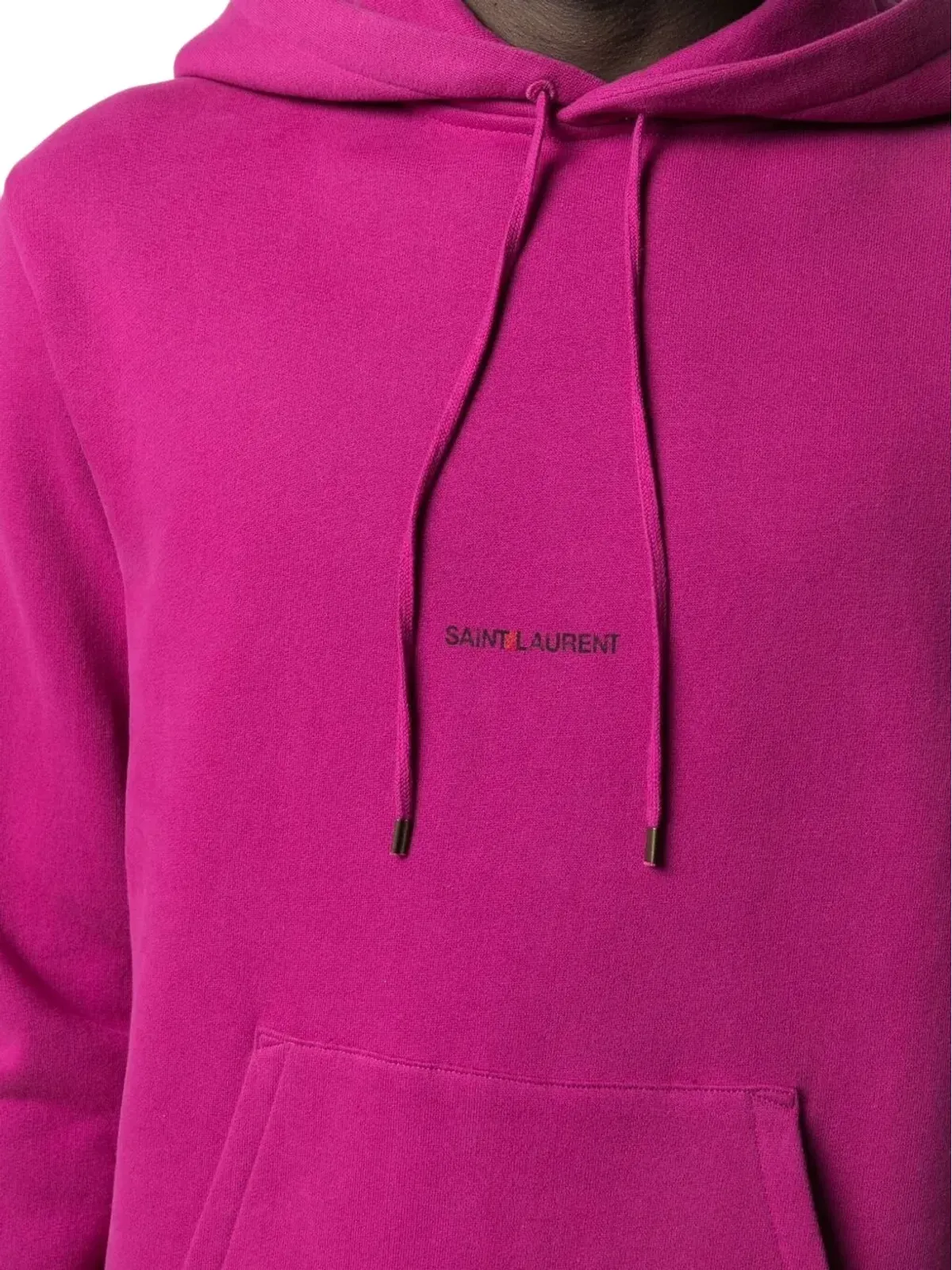 Saint Laurent ロゴプリント オーバーサイズ フーディ - 画像5