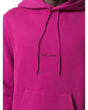 Saint Laurent ロゴプリント オーバーサイズ フーディ - サムネイル5